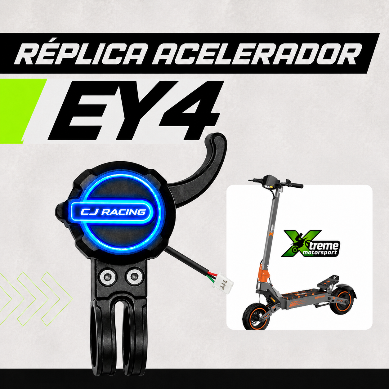 Réplica Acelerador de Gatillo EY4 para Patinete Xtreme F1